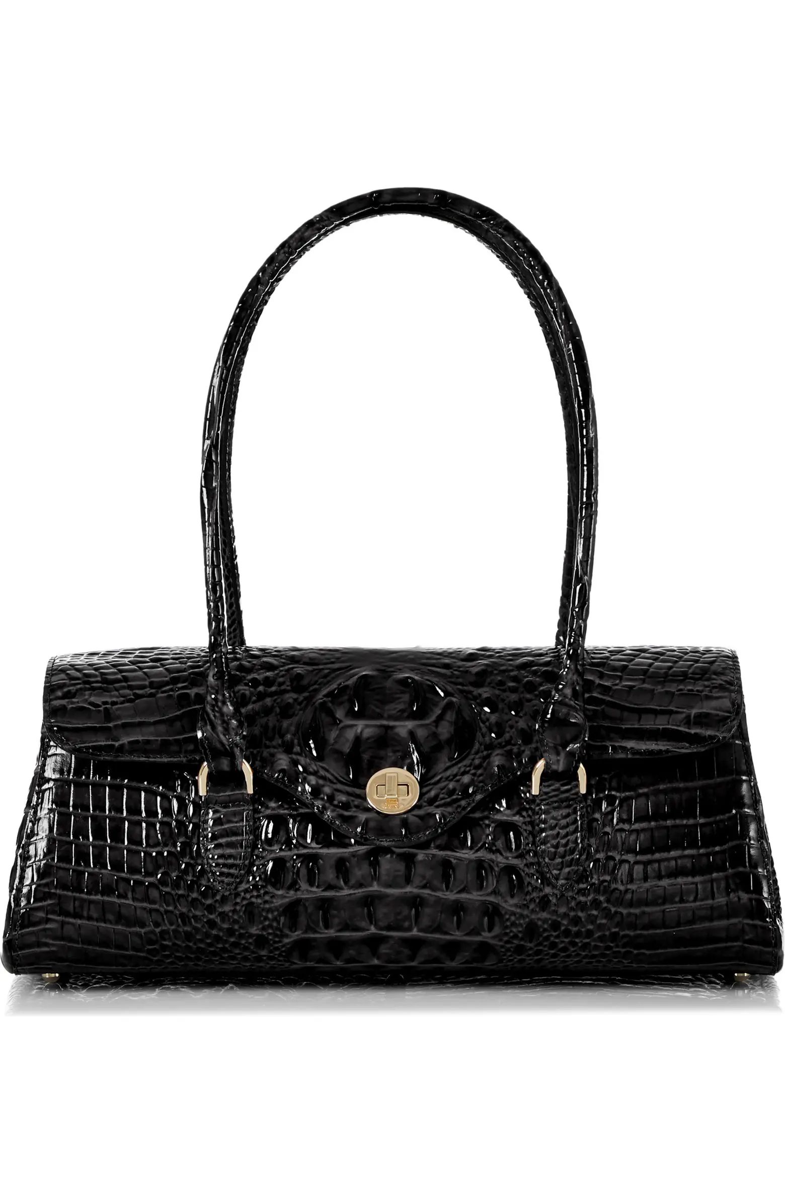 Dayan Croc Embossed Leather Satchel | Nordstrom