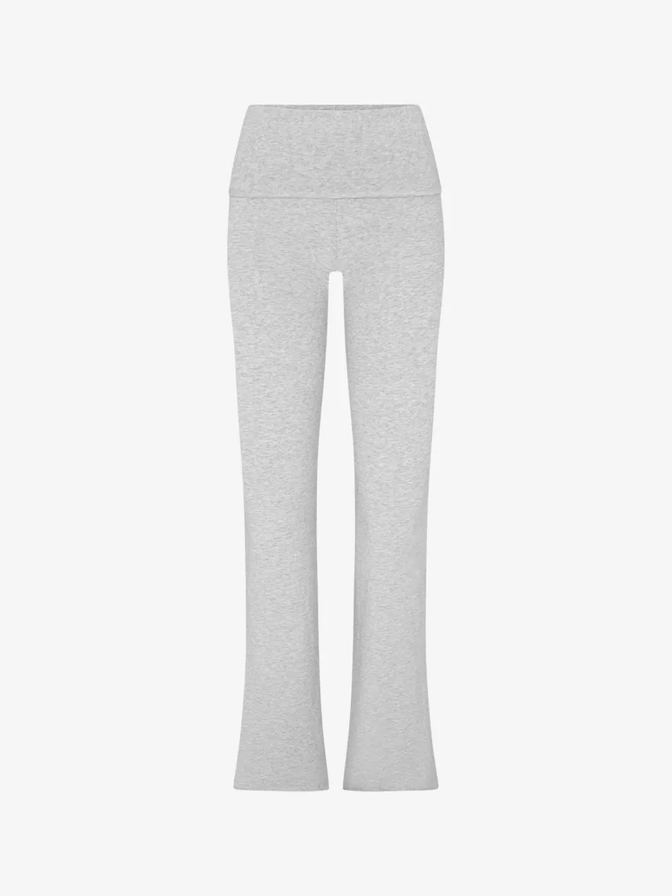 Foldover slim-fit high-rise stretch-jersey trousers | Selfridges