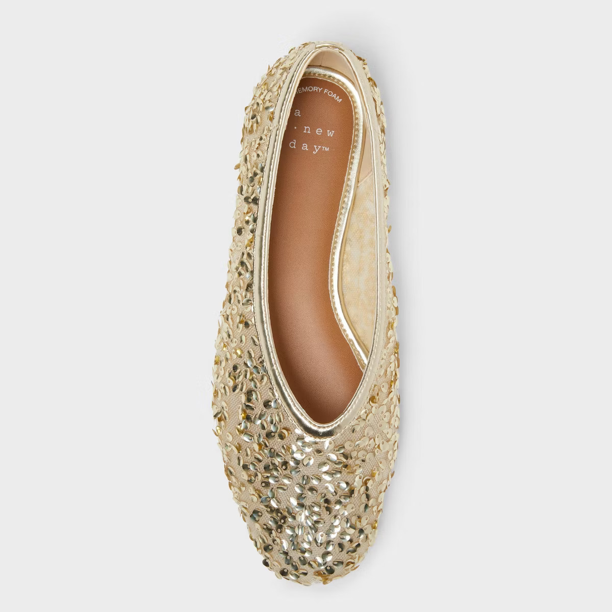 Women’s Sammie Shoes with Memory Foam Insole – A New Day™ Champagne | Target