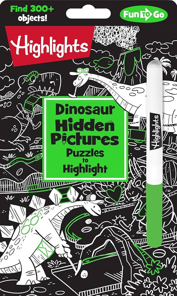 Dinosaur Hidden Pictures Puzzles to Highlight (Highlights Hidden Pictures Puzzles to Highlight Ac... | Amazon (US)