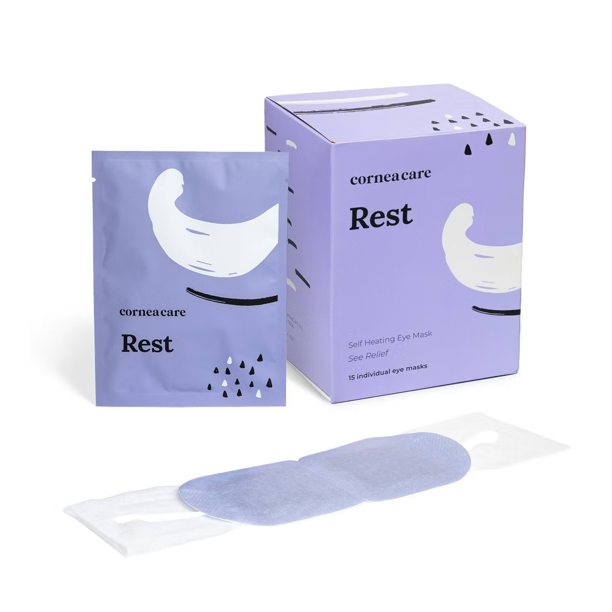 CorneaCare Rest Self Heating Warm Compress Eye Masks for Dry Eye Relief - Preservative & Fragranc... | Target
