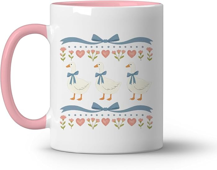 Cute Goose Mugs,Funny Coffee Mug for Women,Goose Gift for Women 11 Oz | Amazon (US)