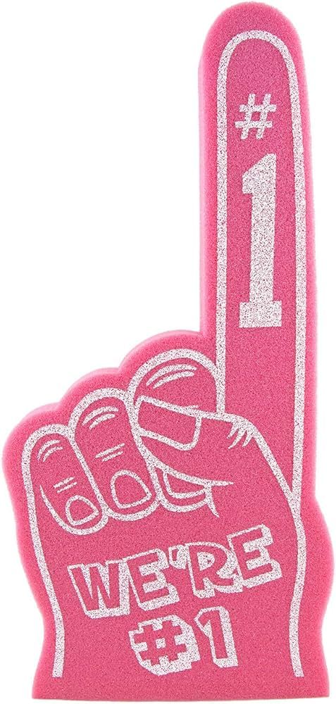 Giant Foam Finger 18 Inch- We're Number 1 Foam Hand for All Occasions - Cheerleading for Sports -... | Amazon (US)