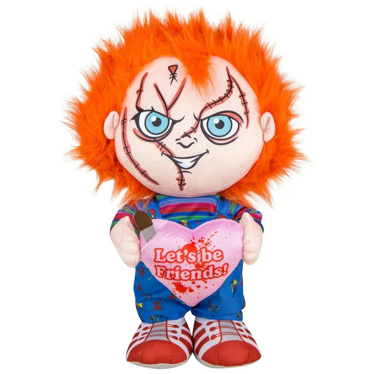 Valentines Day Greeter Plush Chucky with Heart Universal,18.89 in, by Universal | Walmart (US)