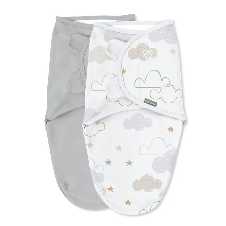 SwaddleMe by Ingenuity Original Swaddle, 0-3 Months, 2-Pack - Space & Clouds | Walmart (US)