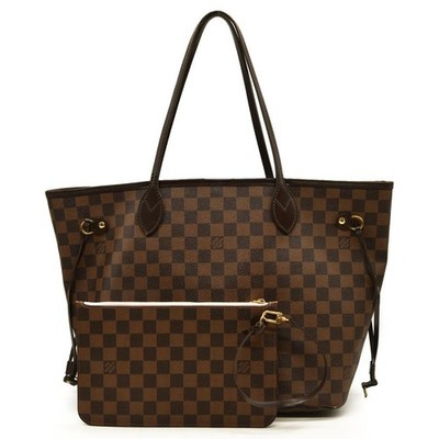 Louis Vuitton  Damier Ebene Neo Neverfull MM Rose Ballerine  AR5016 | eBay US