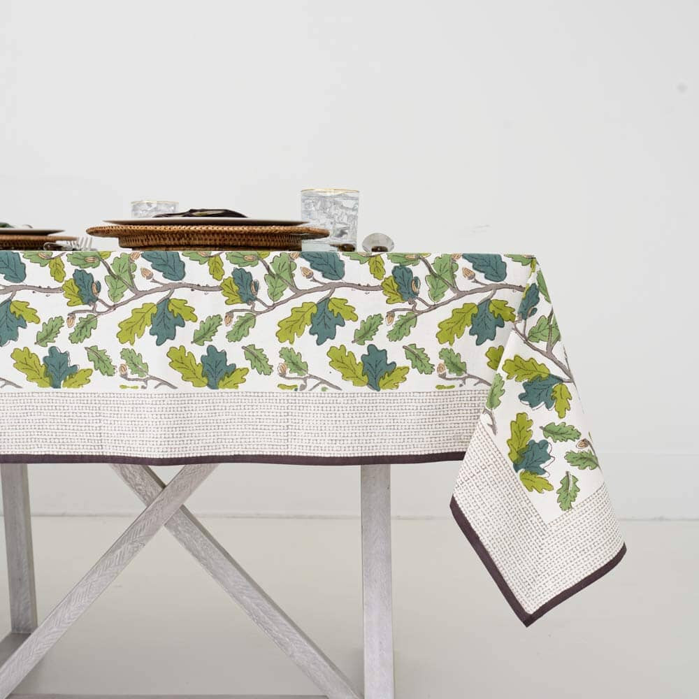 Maple and Acorn Tablecloth - 60x120 | The Horseshoe Crab