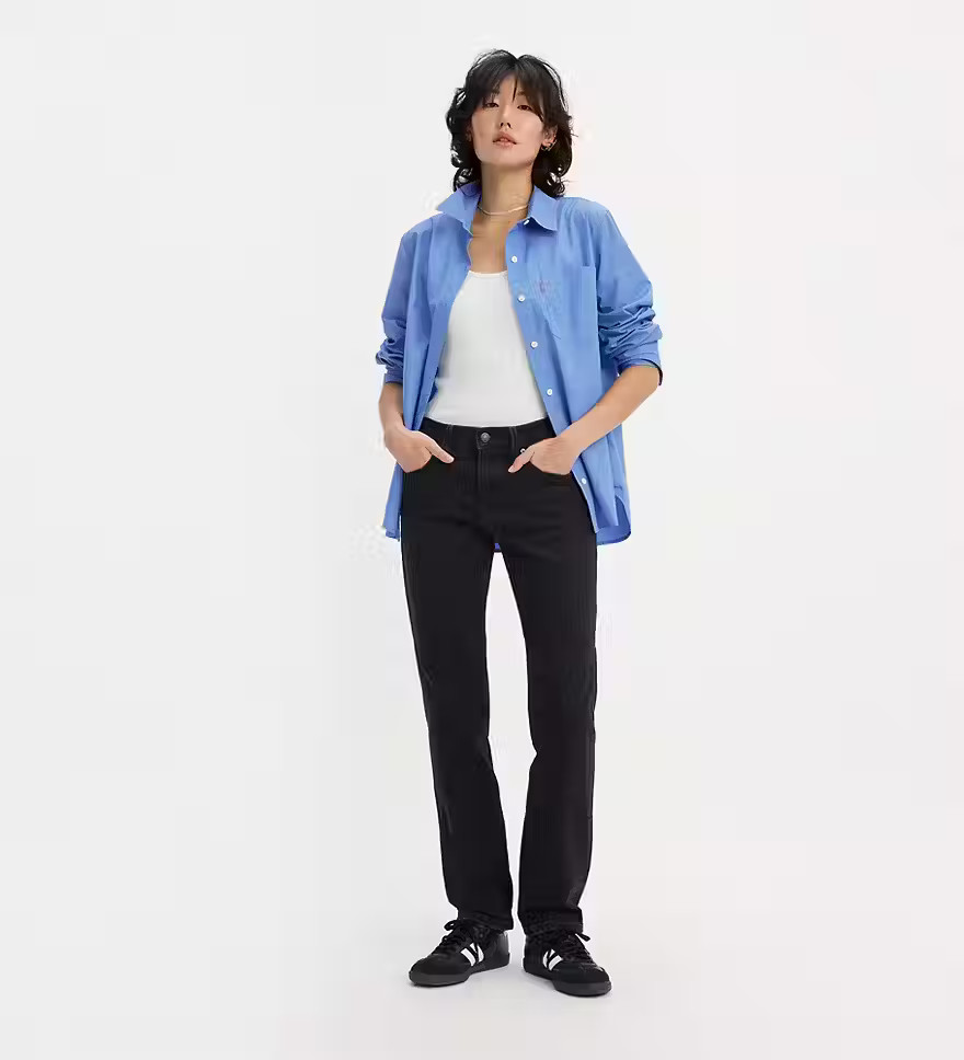 Middy Straight Women's Jeans - Black | Levi's® US | LEVI'S (US)