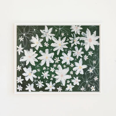Daisy Party Canvas Wall Art | Lindsay Letters, LLC