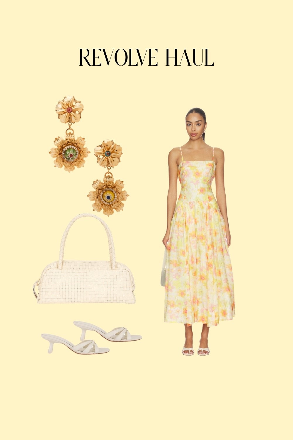 Buttery yellow please!!!!
A soft floral moment, delicate gold details, and the kind of neutral accessories that go with everything—this is your go-to look for baby showers, lady lunches, and those “just popping out for a little shopping” days.

Everything from Revolve, because they just get spring dressing right.

Polished, feminine, and quietly luxe… exactly the vibe this season.

#SpringStyle #Revolve #ChicMomStyle #EffortlessStyle #NeutralAesthetic

#LTKSeasonal #LTKOver40 #LTKootd