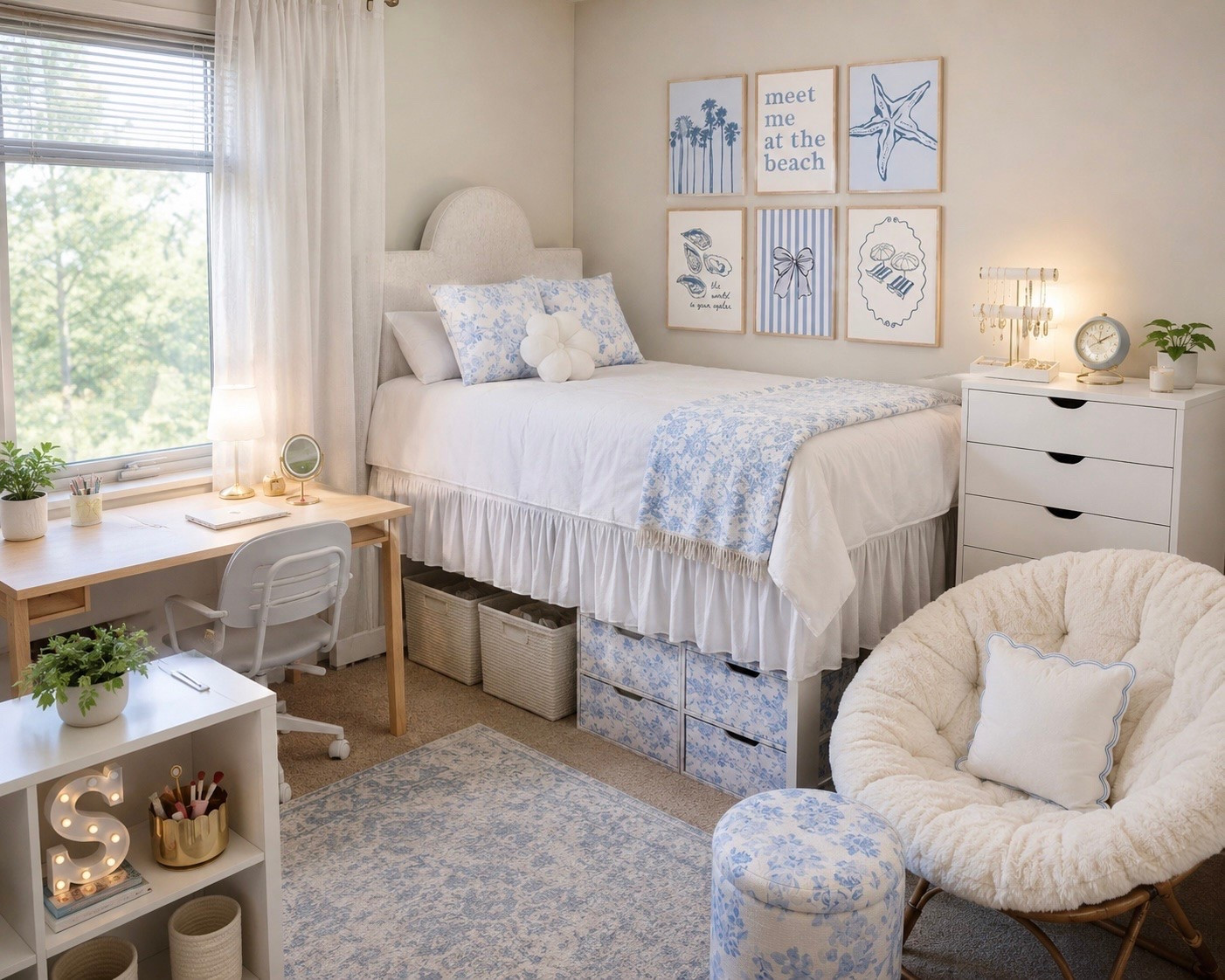 College Dorm Room Ideas: Light Blue/Pottery Barn Teen/LoveShackFancy Items

Back to college, college prep, college essentials, dorm decor, girl dorm, items for college, back to school shopping, college prep, coastal decor, teenage girl bedroom, preppy decor, light blue decor, blue dorm finds, Pottery Barn Teen, Target finds, dorm storage, dorm organization, twin xl bed, dorm seating, college ideas, pastel blue and gold decor

#LTKHome
