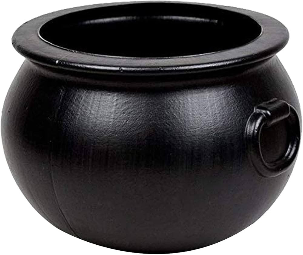 PMU 12 Inch Halloween Cauldron - Blow Mold Plastic Party Accessory - Candy Holder for Kids - Hall... | Amazon (US)