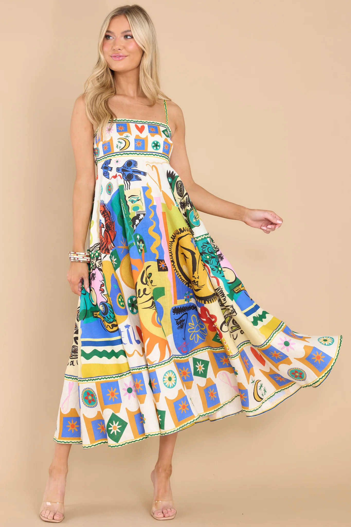 Soleil White Sundress | Red Dress 