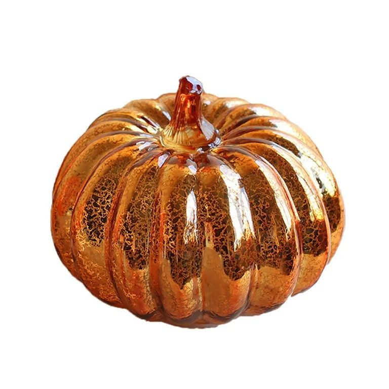 Mercury Glass Light up Pumpkin,Fall Decoration for Home-Lamps for Festive Decoration-Halloween Pu... | Walmart (US)