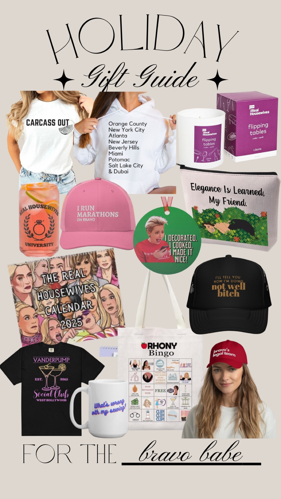 Christmas Gift Guide - for the Bravo lover! Real Housewives gifts 

#LTKGiftGuide #LTKStyleTip #LTKFindsUnder50