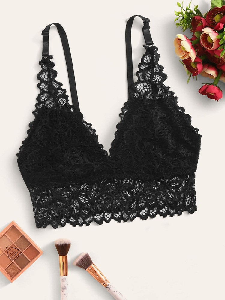 Floral Lace Bralette | SHEIN