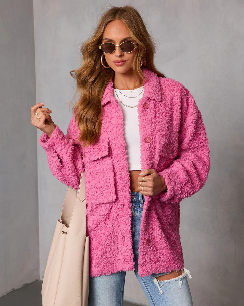 Happy Layer Teddy Shirt Jacket | VICI