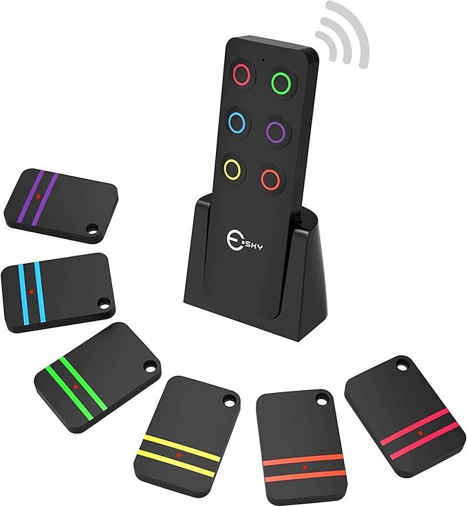 Esky Key Finder - Wallet Tracker, Key Finders & Trackers with 80dB Noise Sound and 6 Receivers - ... | Amazon (US)