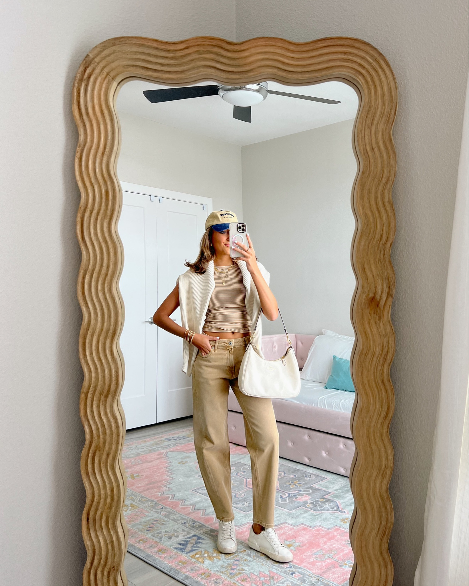 preppy casual winter to spring transition outfit featuring American eagle new arrivals 🐚💙 

wearing size small sweater 000R barrel jeans 