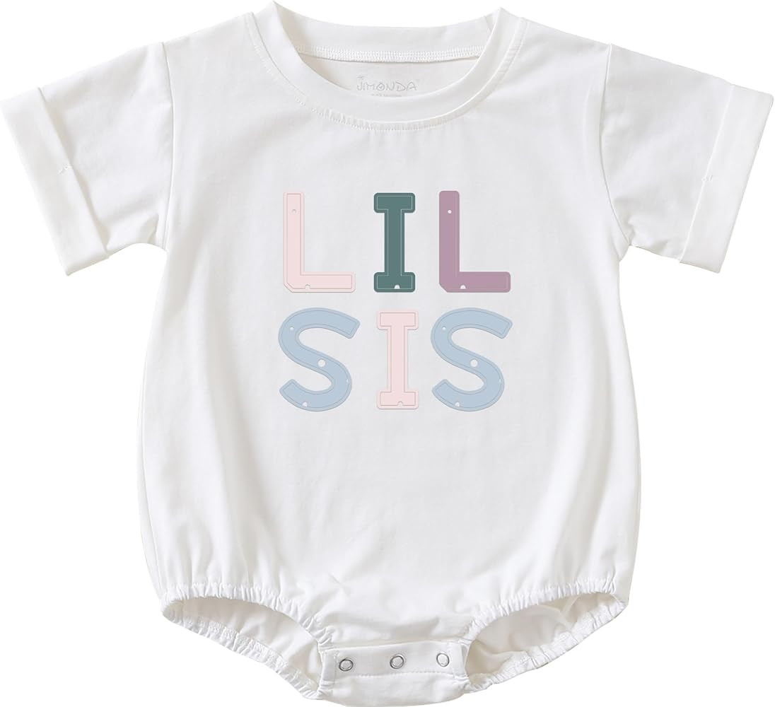 Jimonda Baby Bodysuit Boy Girl Bubble Romper Cotton Short Sleeve T-Shirt Funny Slogan Baby Clothe... | Amazon (US)