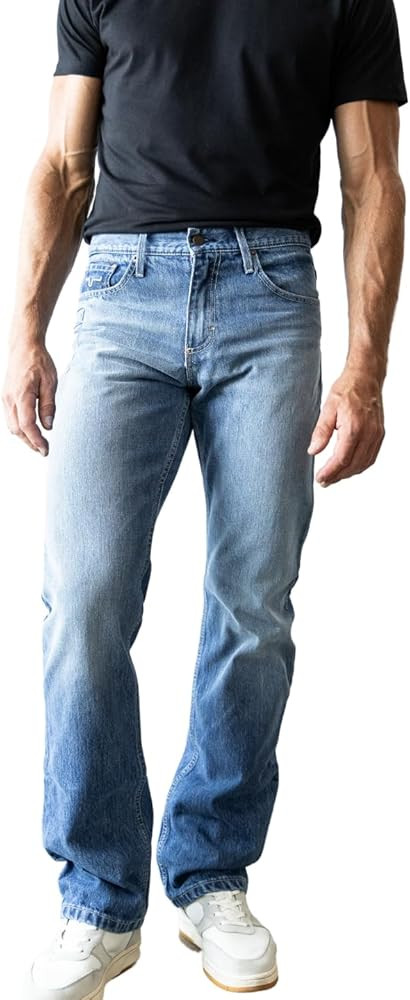 Kimes Ranch Men's James Casual Western Cowboy Mid-Low Rise Straight Fit & Straight Boot Leg Mid W... | Amazon (US)