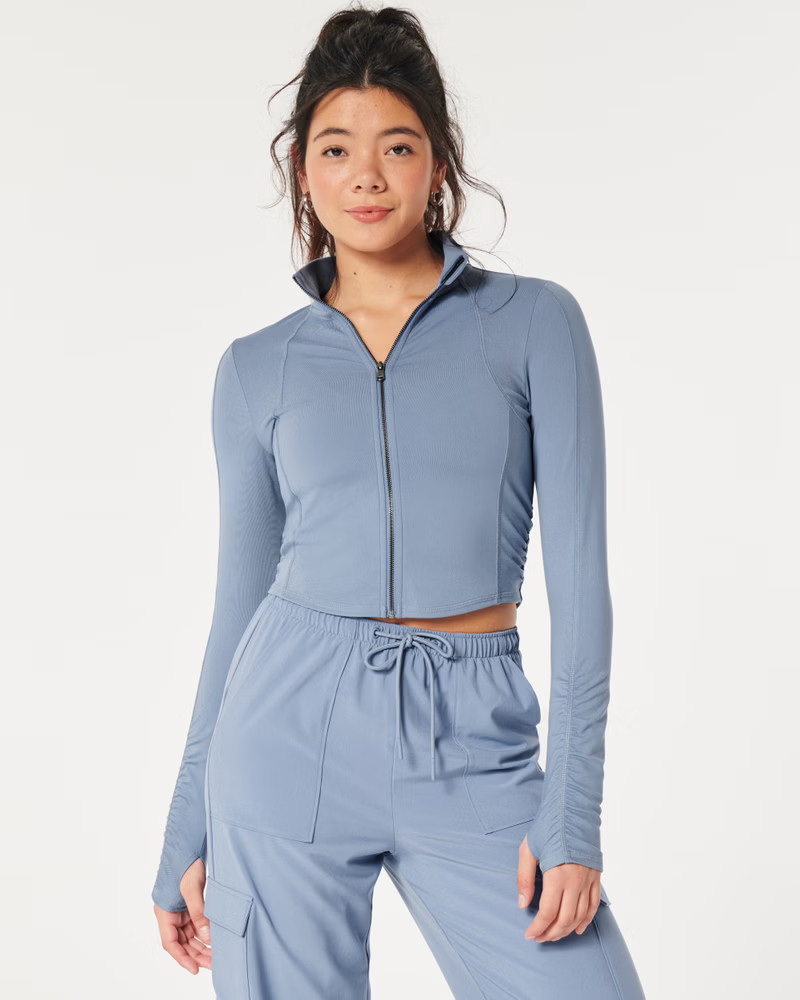 Gilly Hicks Active Recharge Crop Zip-Up Jacket | Hollister (US)