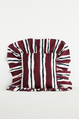 Damson Madder Cotton Printed Pillow | Anthropologie (US)