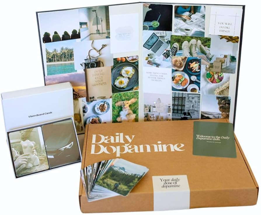 Daily Dopamine Vision Board Kit for Ambitious People- Foldable Mood & Dream Board for Manifestati... | Amazon (US)