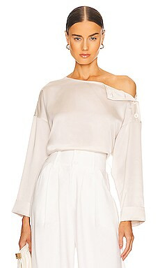 Brochu Walker Dallas Blouse in Dust from Revolve.com | Revolve Clothing (Global)