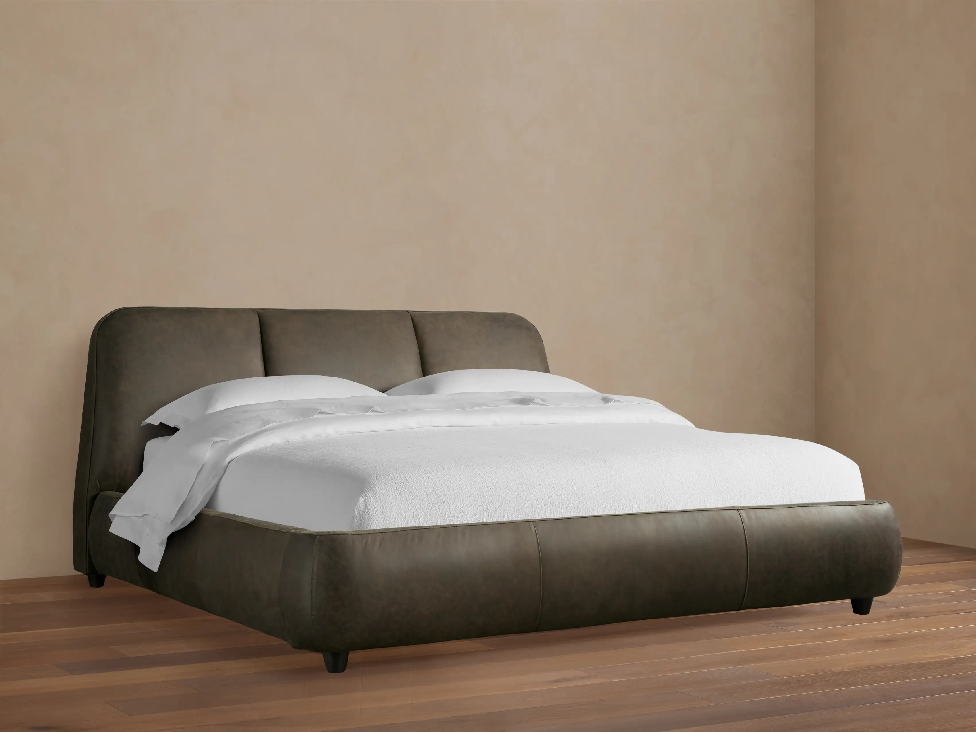 Kinnan Leather Bed | Arhaus