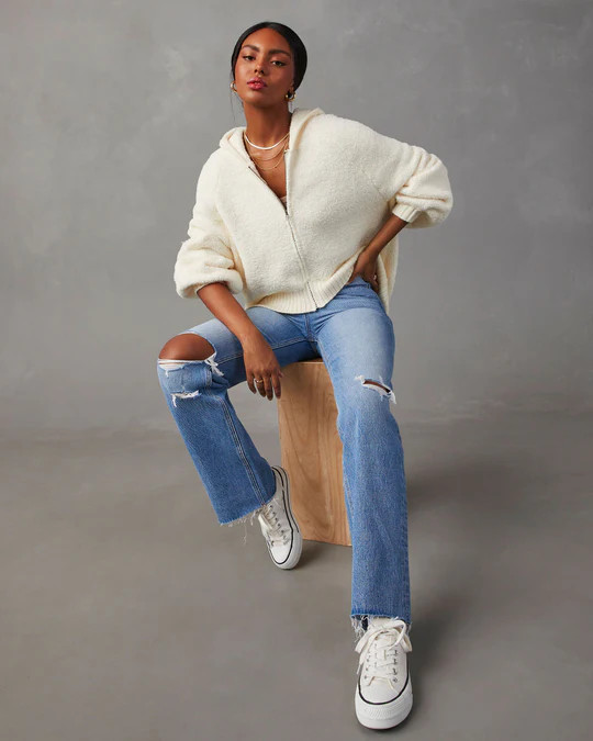 Nathalia Oversized Zip Up Hoodie | VICI