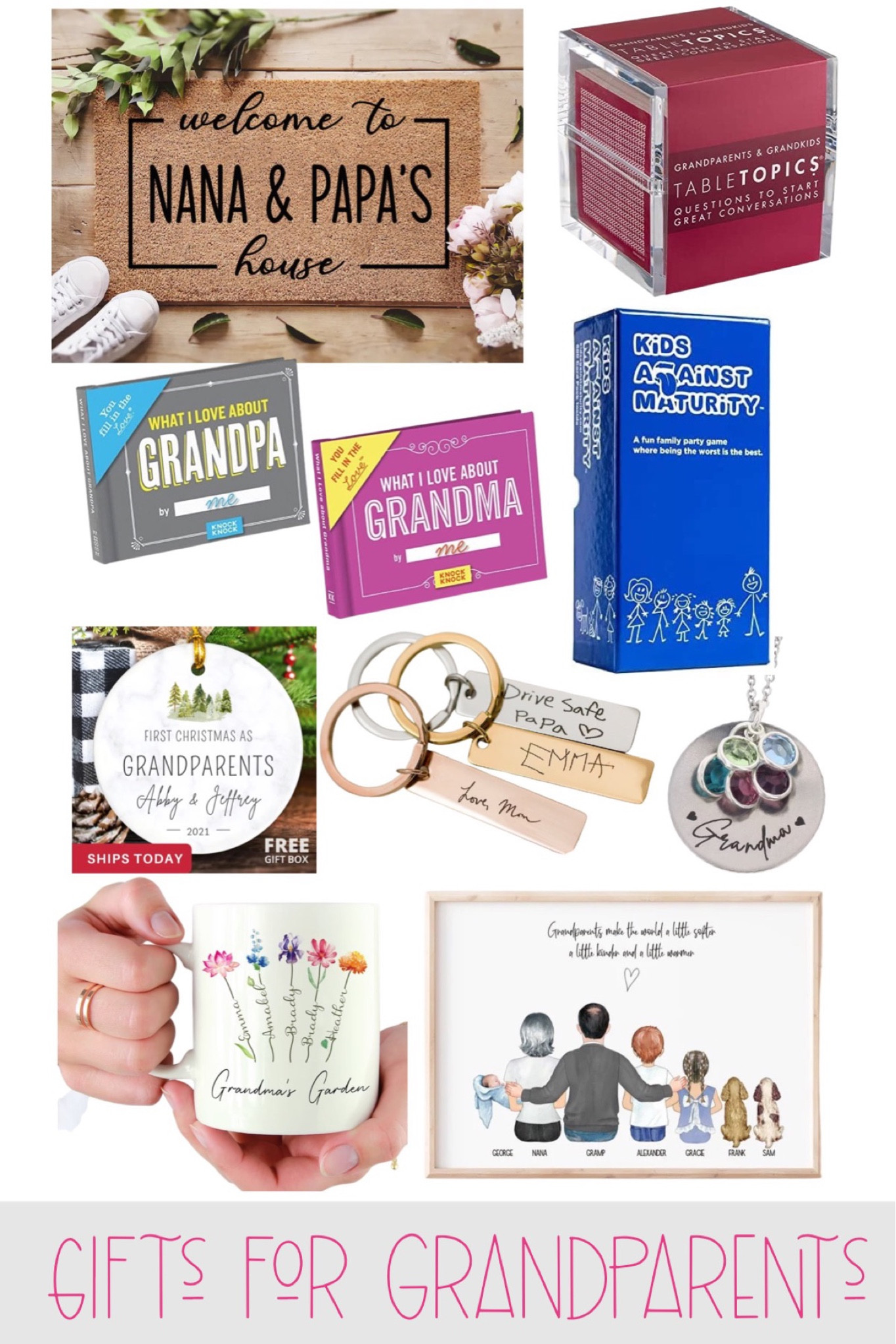 Gifts for grandparents! 
.


#LTKGiftGuide #LTKHoliday #LTKfamily