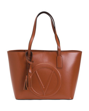 Made In Italy Leather Soho Broderie Tote | TJ Maxx
