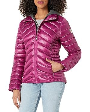 GUESS Women's Light Packable Jacket – Quilted, Transitional Puffer       Send to Logie | Amazon (US)