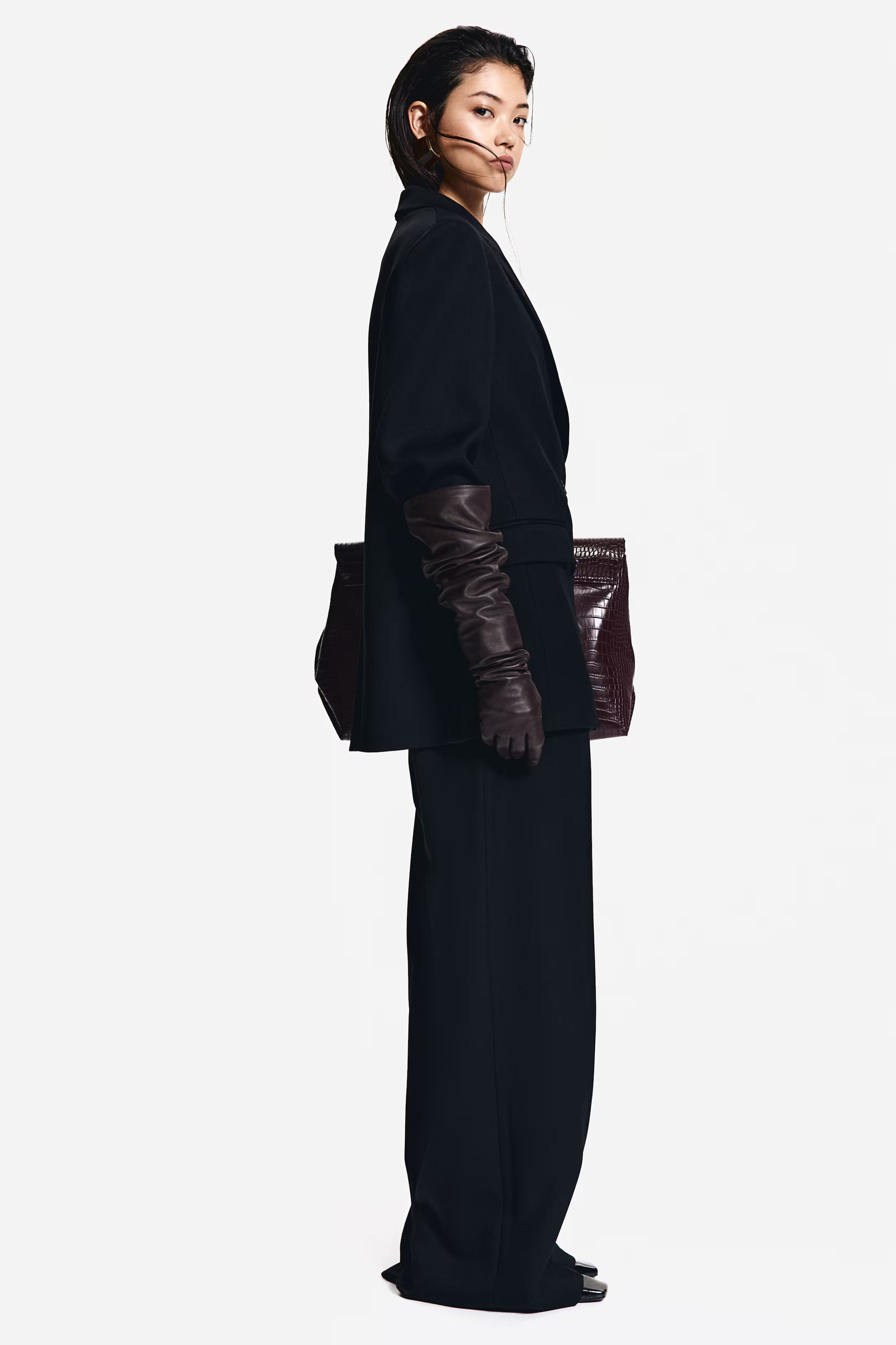 Tailored wool trousers - Regular waist - Extra-long legs - Black - Ladies | H&M GB | H&M (UK, MY, IN, SG, PH, TW, HK)