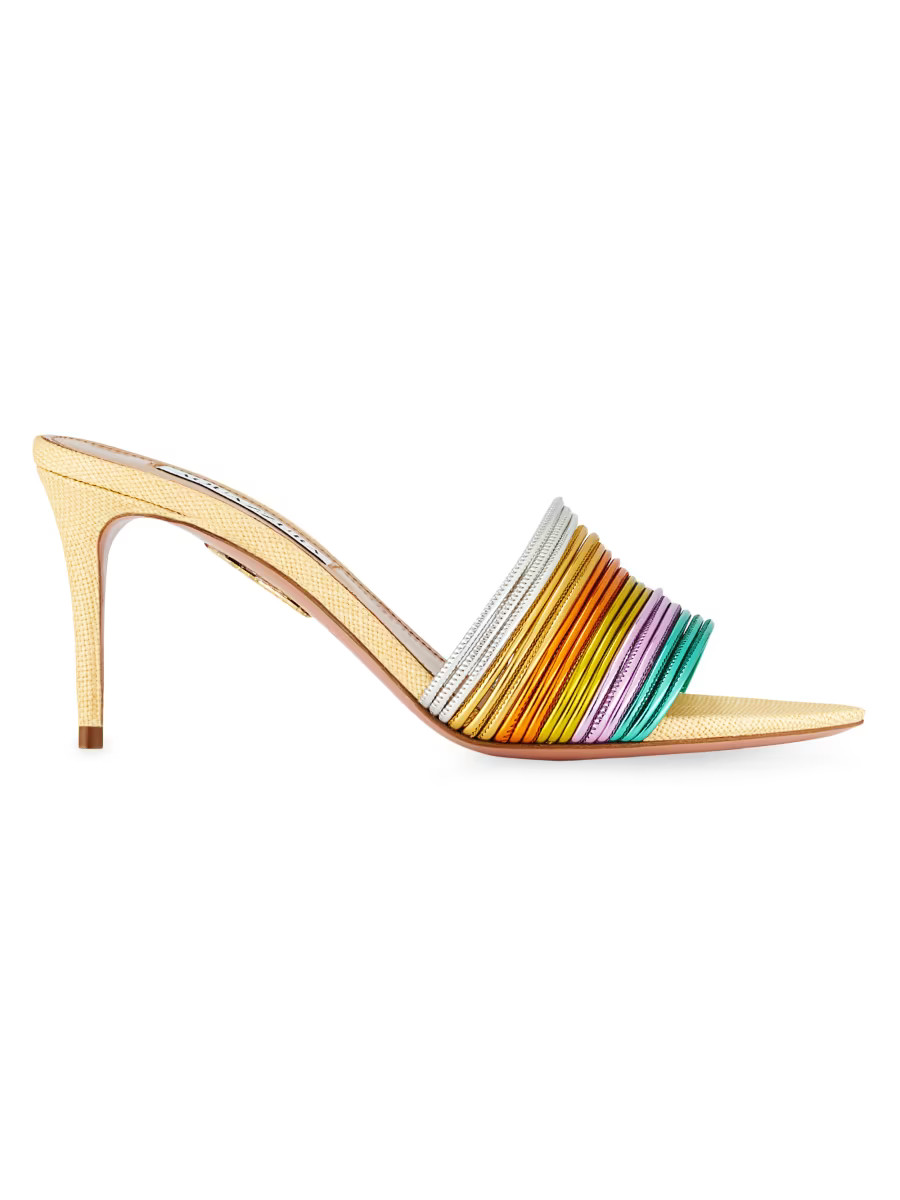 Rendez Vous Metallic Sandals | Saks Fifth Avenue