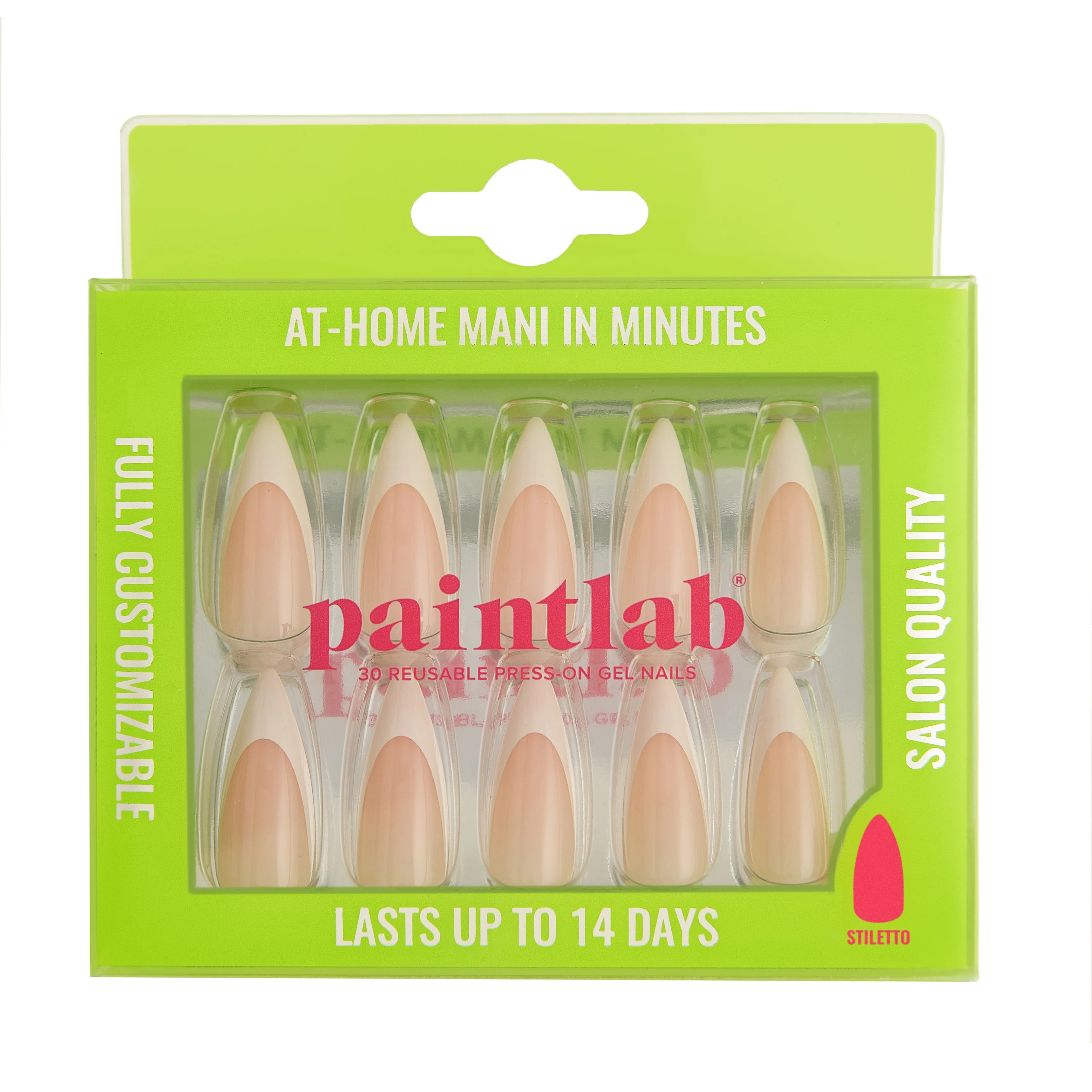 PaintLab Press on Nails French Stiletto | Walmart (US)