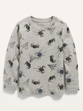 Long-Sleeve Spider-Print Tee for Toddler Boys | Old Navy (US)