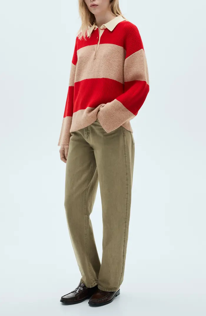 MANGO Jama Polo Sweater | Nordstrom | Nordstrom