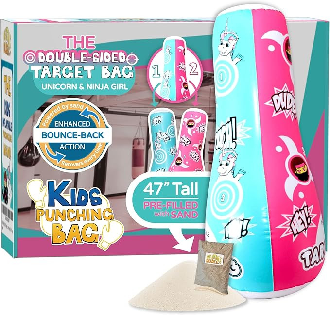 INFLATABLE DUDES Target Bags -Kids Punching Bag | Already Filled with Sand| Bop Bag | Premium Inf... | Amazon (US)