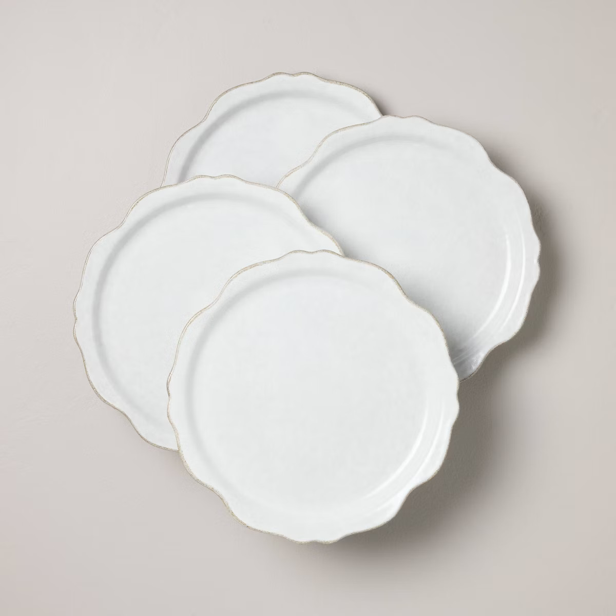 Set of 4 Carved Edge Dinner Plates - Hearth & Hand™ with Magnolia | Target