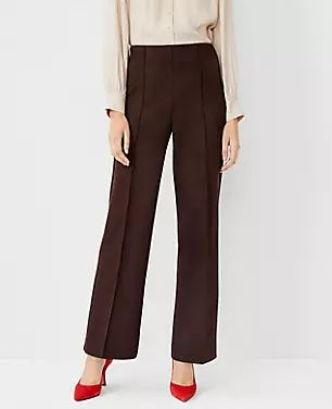 The High Waist Side Zip Straight Pant - Curvy Fit | Ann Taylor (US)