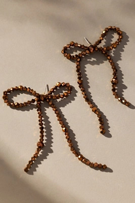 Beaded Bow Statement Earrings | Anthropologie (US)