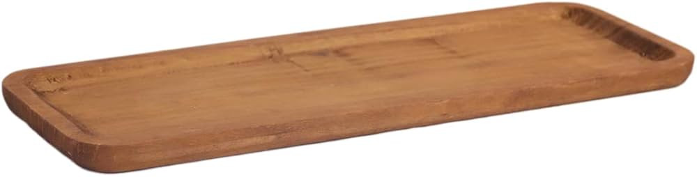 Athaliah Wooden Serving Tray, 22.5 Inches Rustic Vintage Paulownia Wood Decorative Tray, Natural ... | Amazon (US)