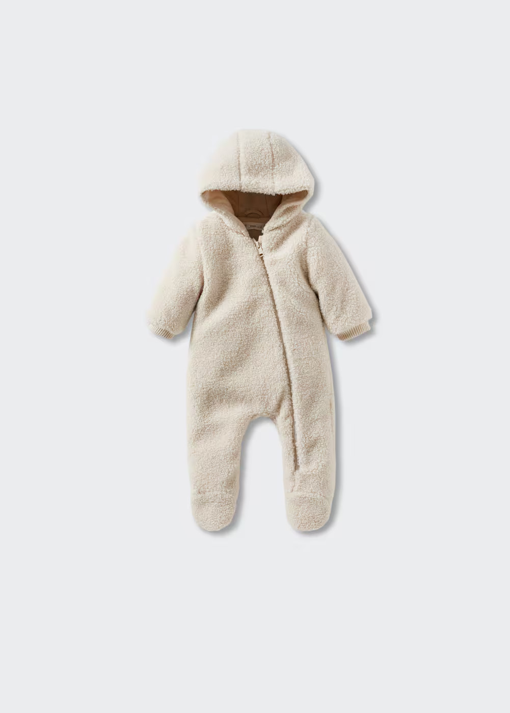 Sherpa hooded jumpsuit -  Girls | Mango Kids USA | MANGO (US)