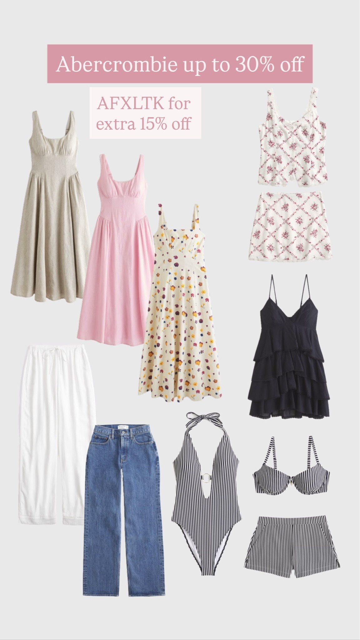 Abercrombie sale - use code AFXLTK for extra 15% off

#LTKeurope #LTKsummer #LTKsale
