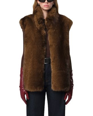 Laila Faux Fur Vest | Bloomingdale's (US)
