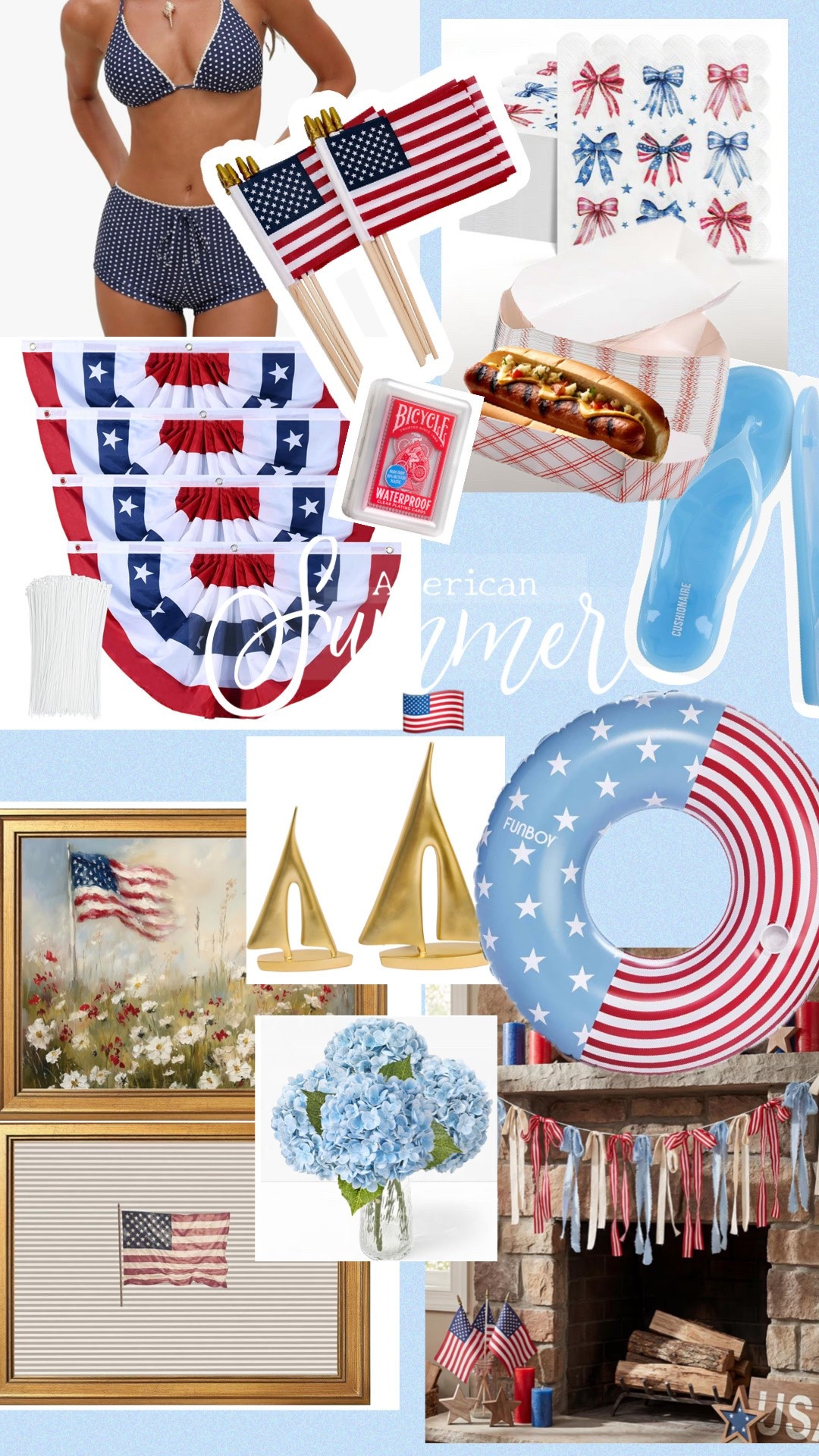 What I ordered for An American Summer.❤️💙🇺🇸