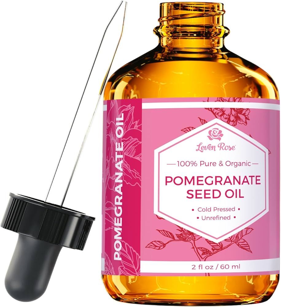 Leven Rose Pomegranate Seed Oil, 100% Pure Unrefined Cold Pressed Antioxidant Moisturizer for Hai... | Amazon (US)