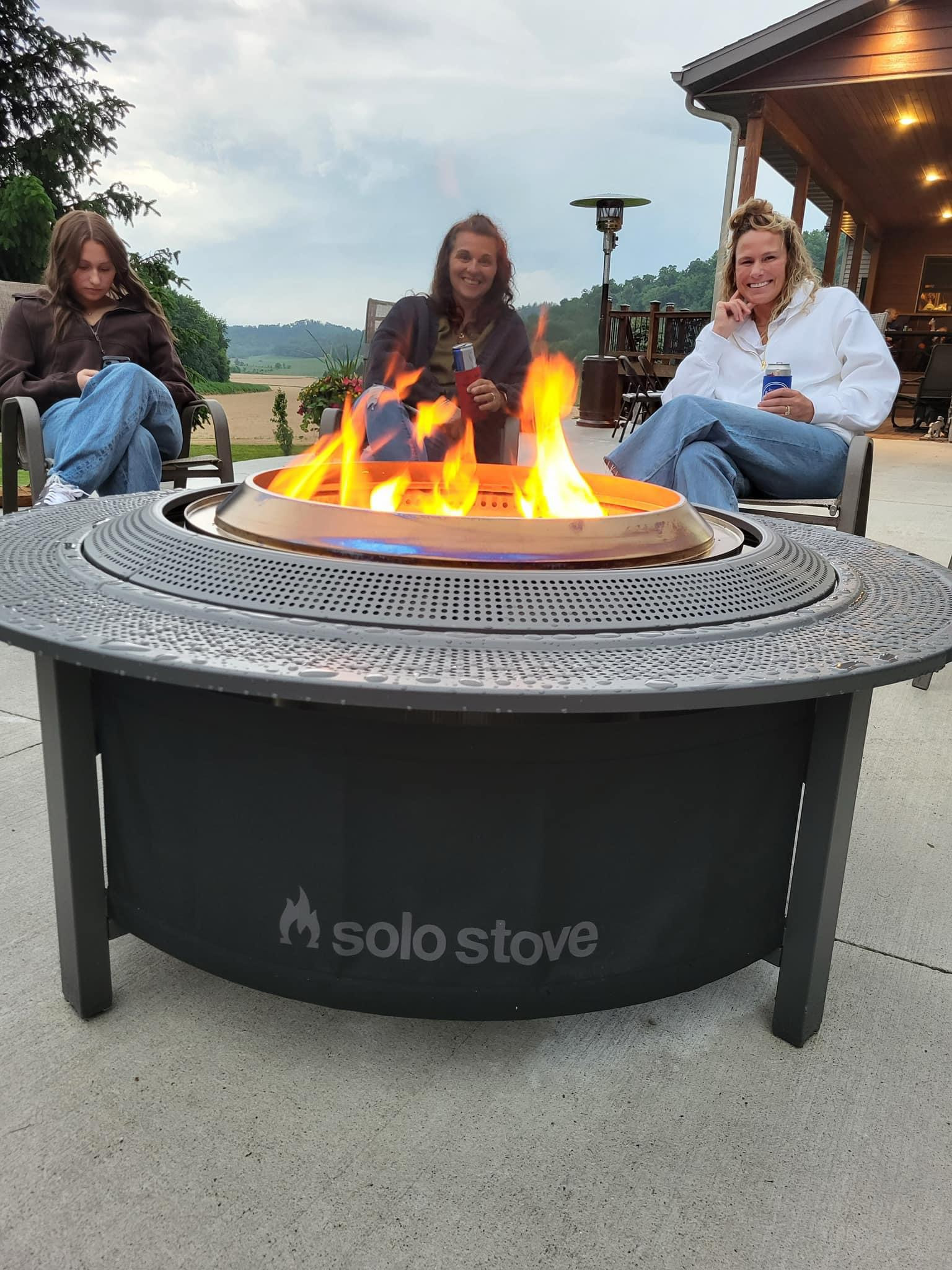 Loving the chillier weather!! The best time for a little fire and a cocktail! #solostove #colderweather #motherdenim #vuori #goldengoose  

 #LTKGiftGuide #LTKSeasonal #LTKHome